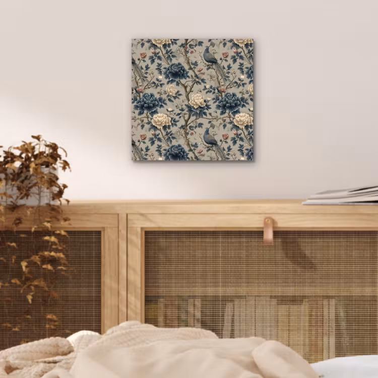 Pauw - Bloemen - Blauw aluminium wit klein 46 -sfeer3