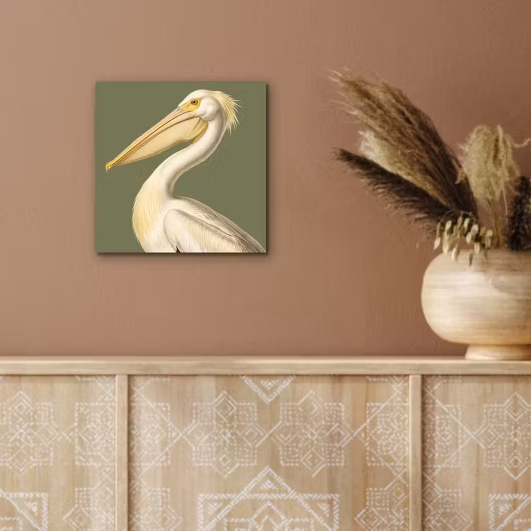 Pelikaan - Wit - Vogel - Klassiek - Natuur aluminium wit klein -sfeer4