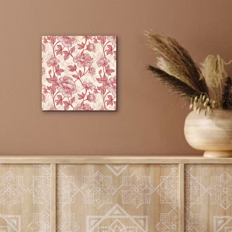 Pioenrozen - Modern - Rood aluminium wit klein 46 -sfeer4
