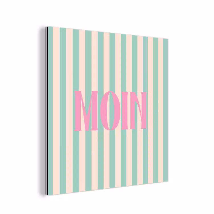 Roze - Groen - Strepen - Moin aluminium wit klein -3d