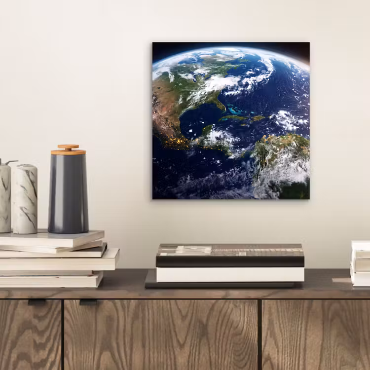 aluminium wall art - Planet - Space - Cosmos - Planeet - Ruimte - Kosmos aluminium wit klein