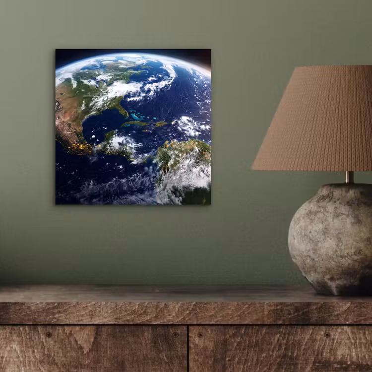 aluminium wall art - Planet - Space - Cosmos - Planeet - Ruimte - Kosmos aluminium wit klein