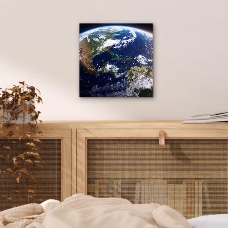 aluminium wall art - Planet - Space - Cosmos - Planeet - Ruimte - Kosmos aluminium wit klein