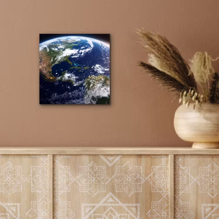 aluminium wall art - Planet - Space - Cosmos - Planeet - Ruimte - Kosmos aluminium wit klein