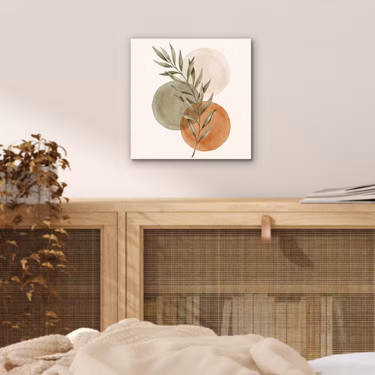 aluminium wall art - Plant - Circles - Abstract - Plant - Cirkels - Abstract aluminium wit klein
