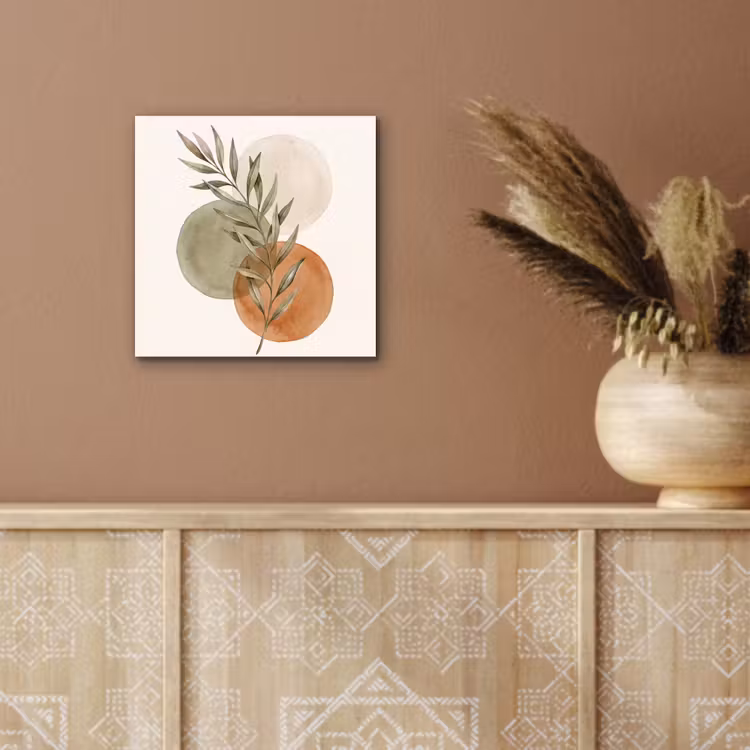 aluminium wall art - Plant - Circles - Abstract - Plant - Cirkels - Abstract aluminium wit klein