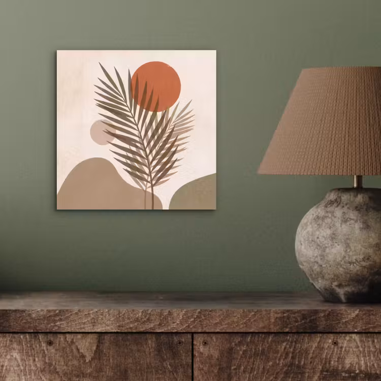 Planten - Bladeren - Abstract - Modern - Beige aluminium wit klein -sfeer2