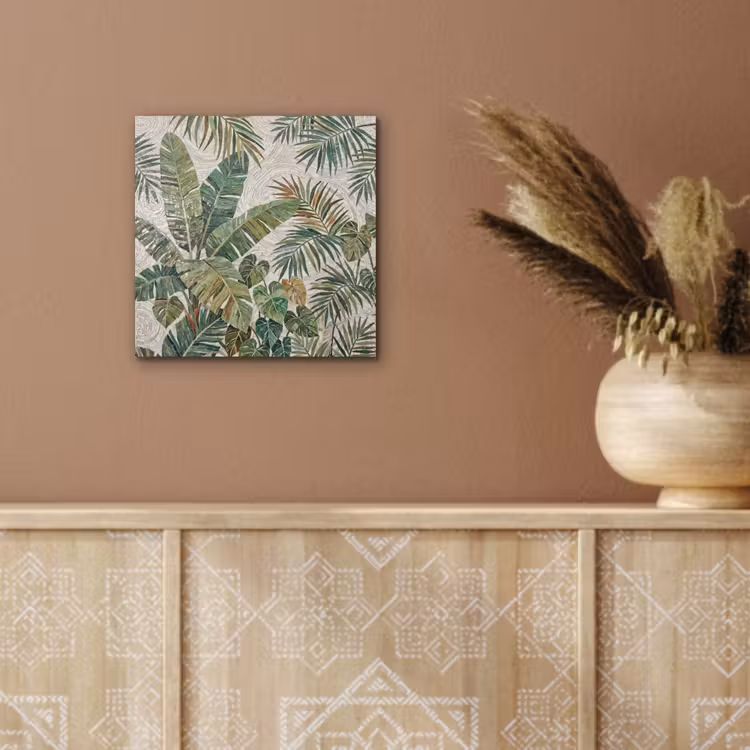 Planten - Tropisch - Mozaïek - Natuur - Groen aluminium wit klein -sfeer4