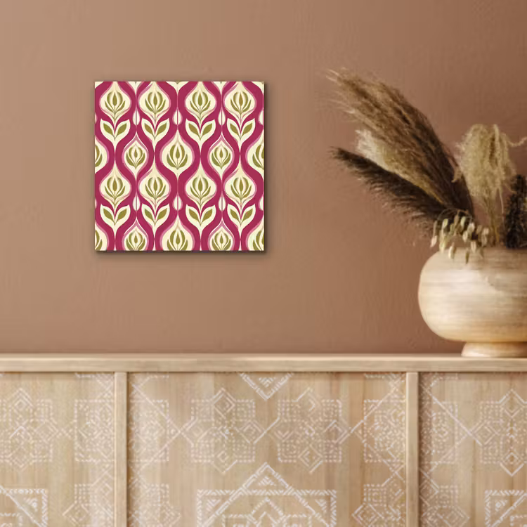 Retro - Floraal - Paars aluminium wit klein 46 -sfeer4
