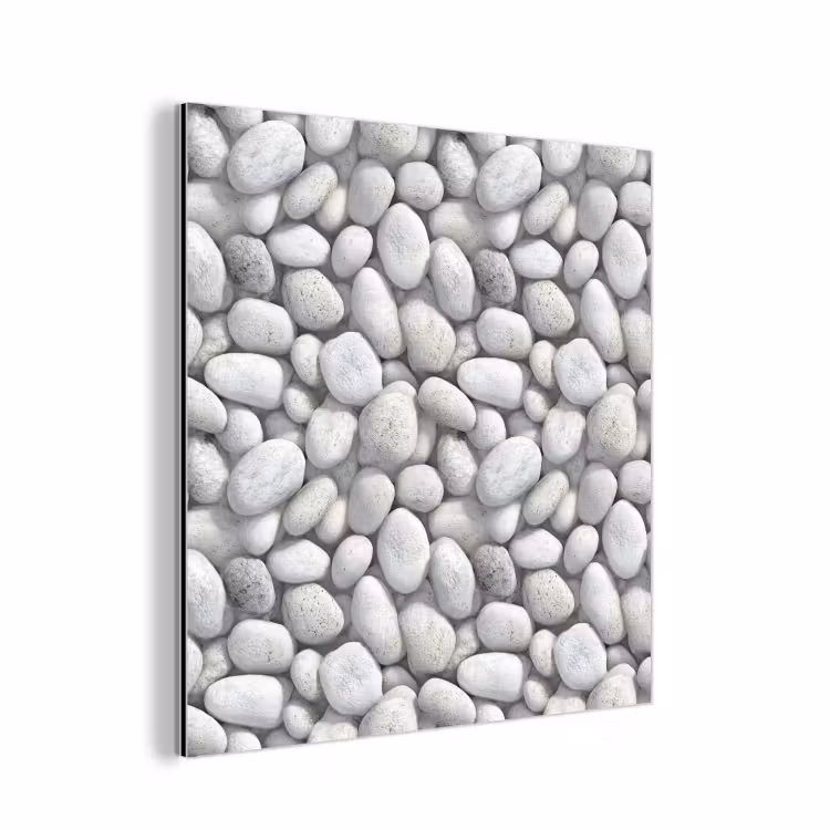 Steentjes - Grijs - Ovaal aluminium wit klein 46 -3d