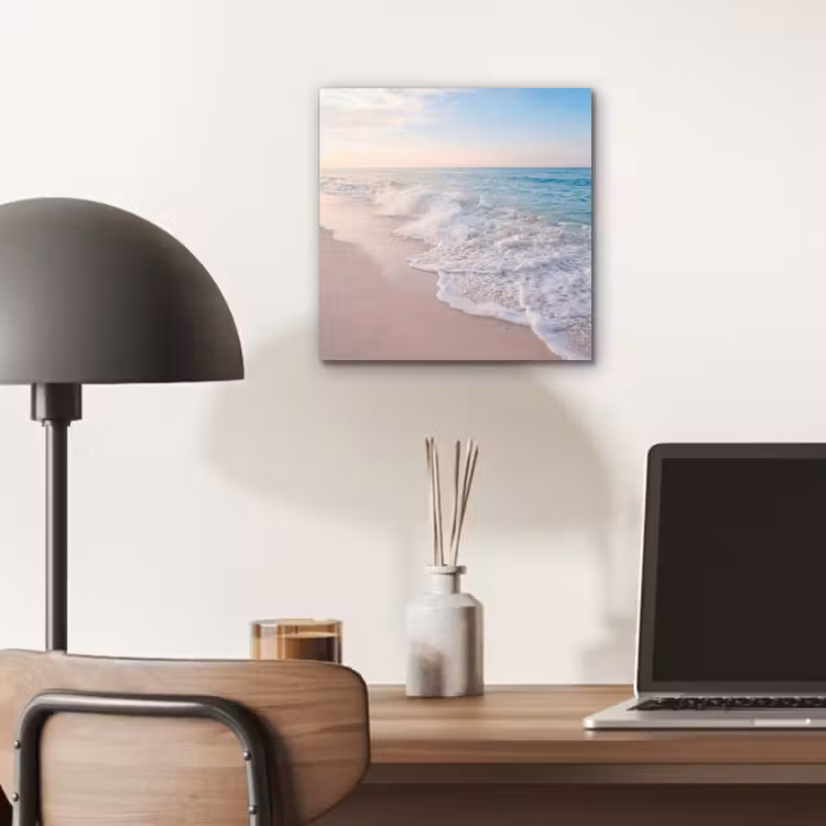 Zee - Golven - Strand - Natuur - Wit aluminium wit klein -sfeer5