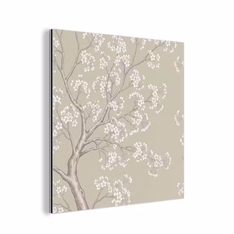 Sereen - Bloesem - Wit aluminium wit klein -3d
