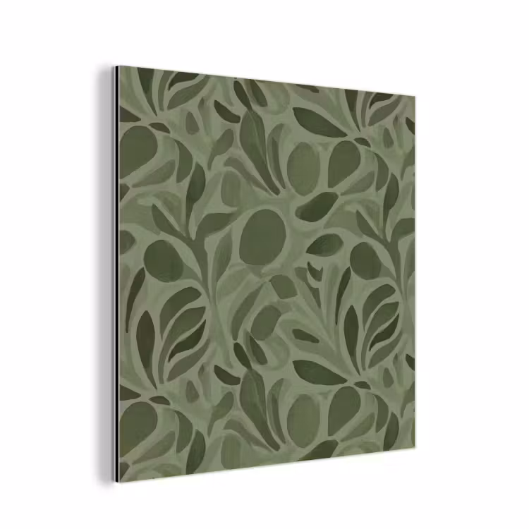 Sereen - Bladeren - Groen aluminium wit klein 46 -3d