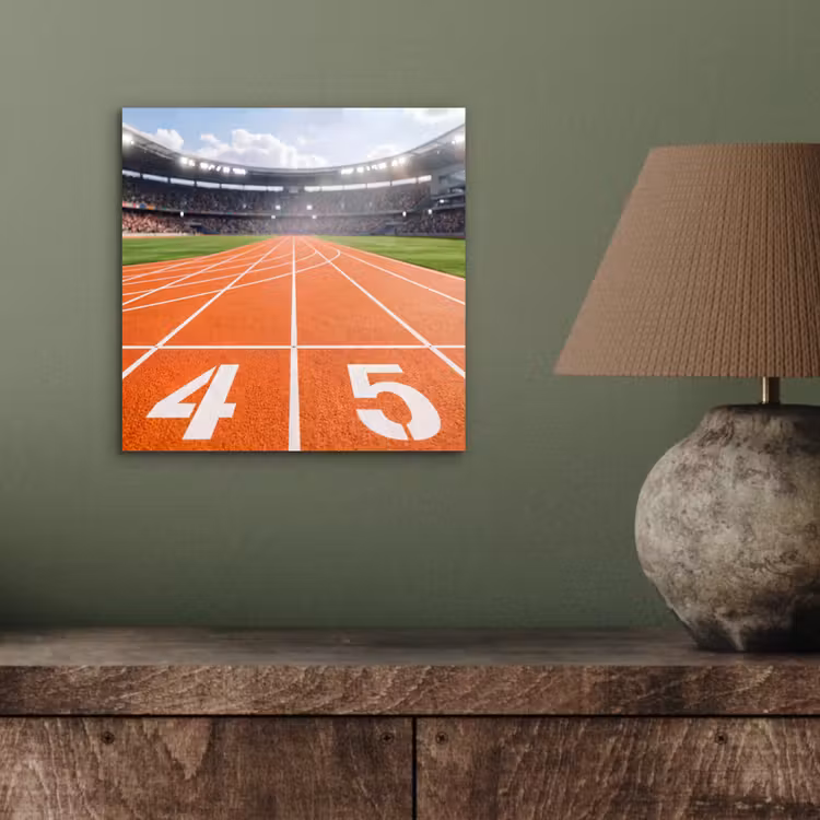 Sintelbaan - Stadion - Sport -Oranje aluminium wit klein -sfeer2