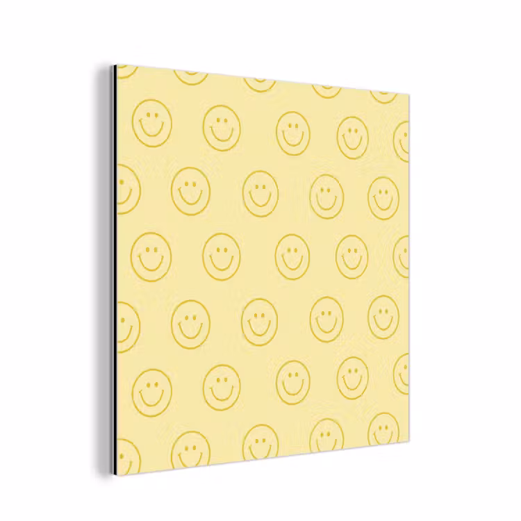 Smileys - Patroon - Retro - Zachtgeel aluminium wit klein 46 -3d