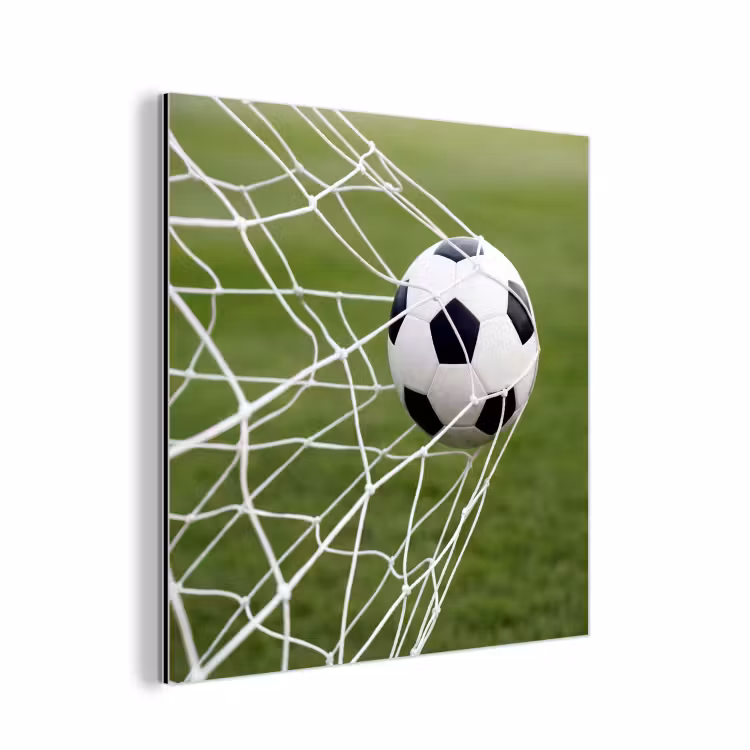 Voetbal - Goal - Net - Sport aluminium wit klein -3d