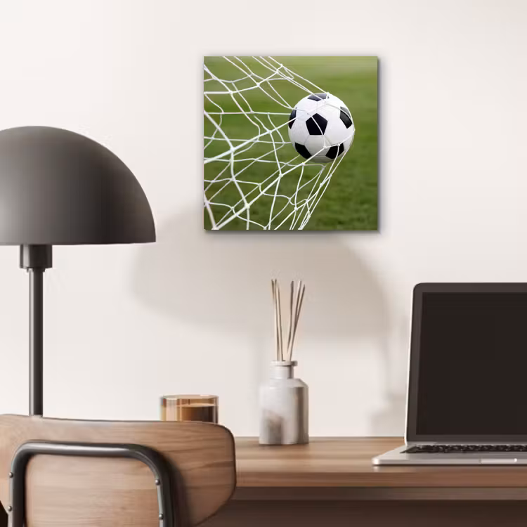 Voetbal - Goal - Net - Sport aluminium wit klein -sfeer5