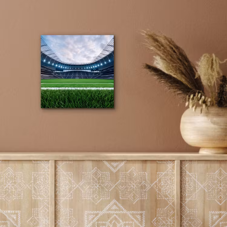Voetbal - Stadion - Sport - Groen aluminium wit klein -sfeer4