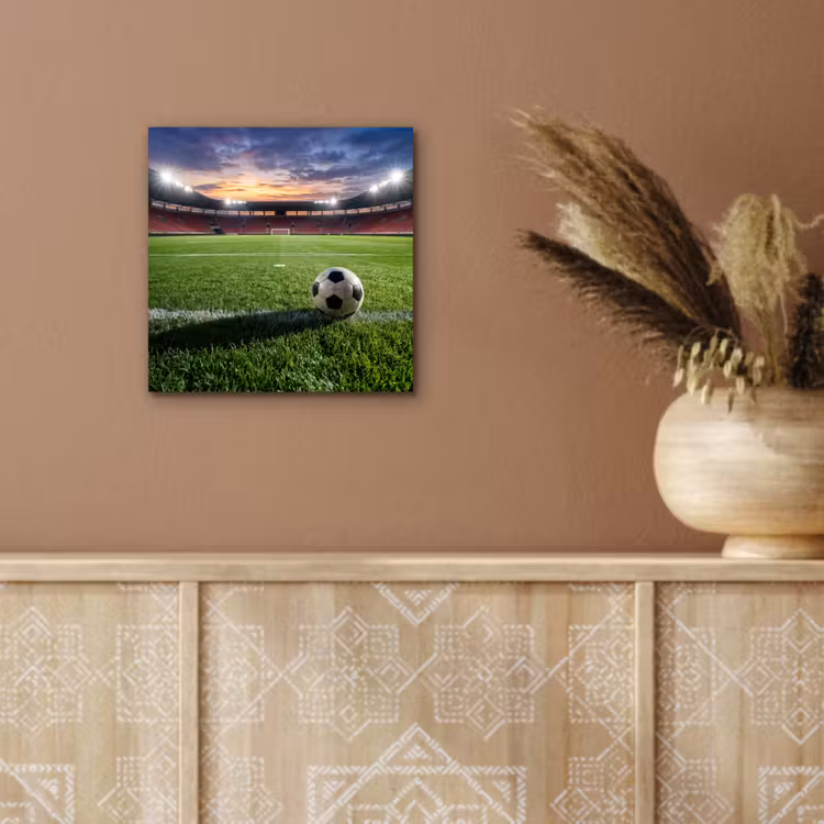 Voetbal - Stadion - Sport - Groen aluminium wit klein -sfeer4