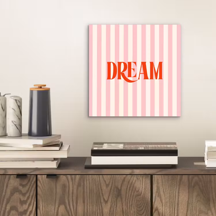 Zachtroze - Rood - Strepen - Dream aluminium wit klein -sfeer1