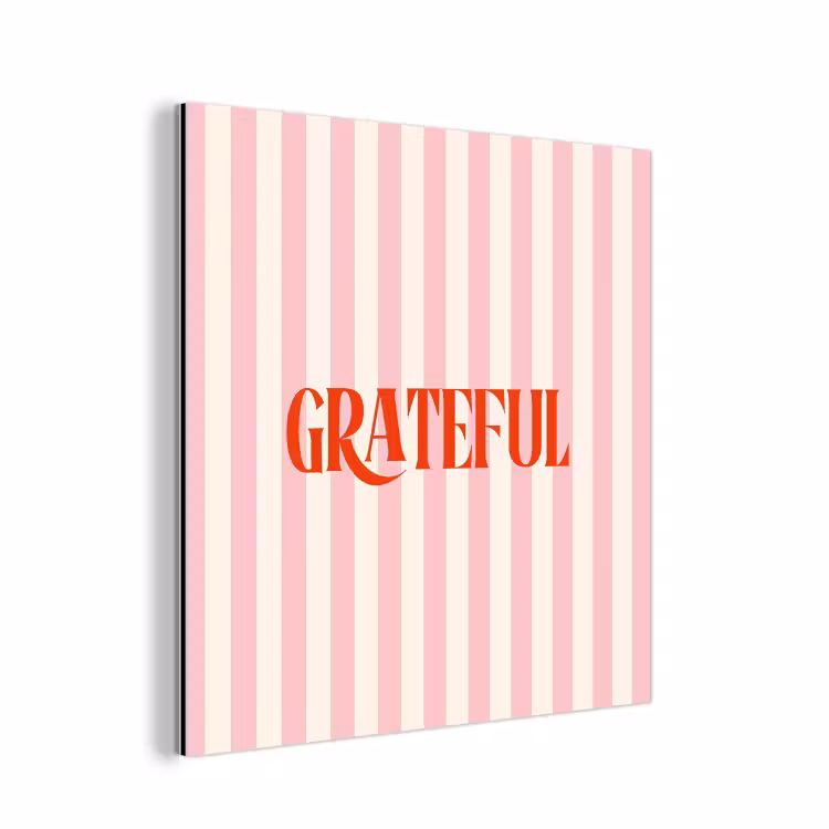 Zachtroze - Rood - Strepen - Grateful aluminium wit klein -3d