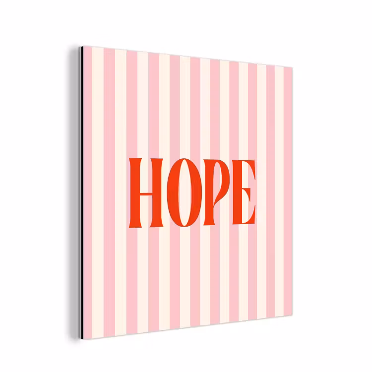 Zachtroze - Rood - Strepen - Hope aluminium wit klein -3d