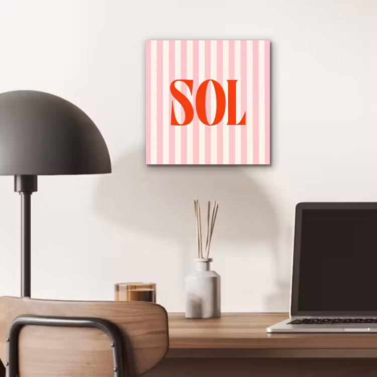 Zachtroze - Rood - Strepen - Sol aluminium wit klein -sfeer5
