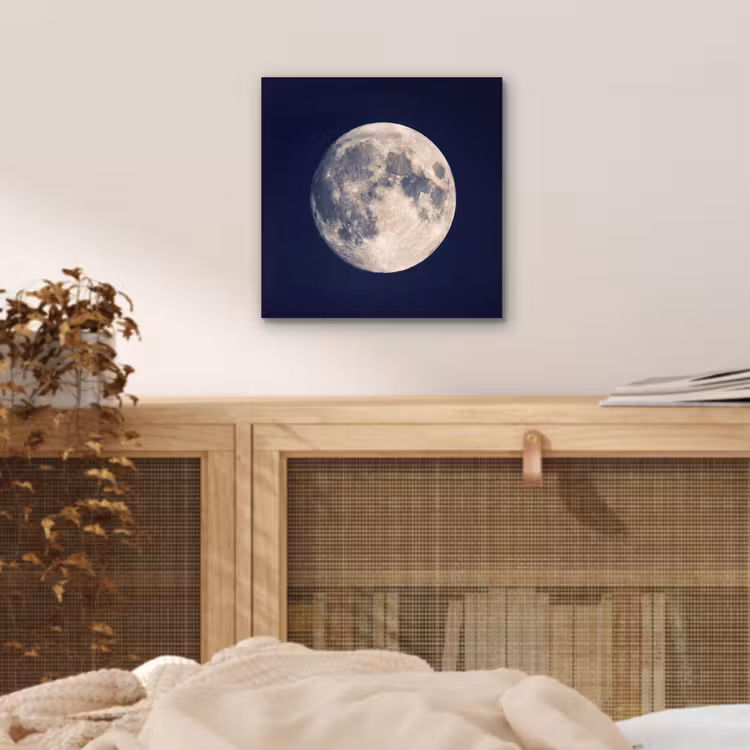 Ruimte - Maan - Kosmos aluminium wit klein -sfeer3