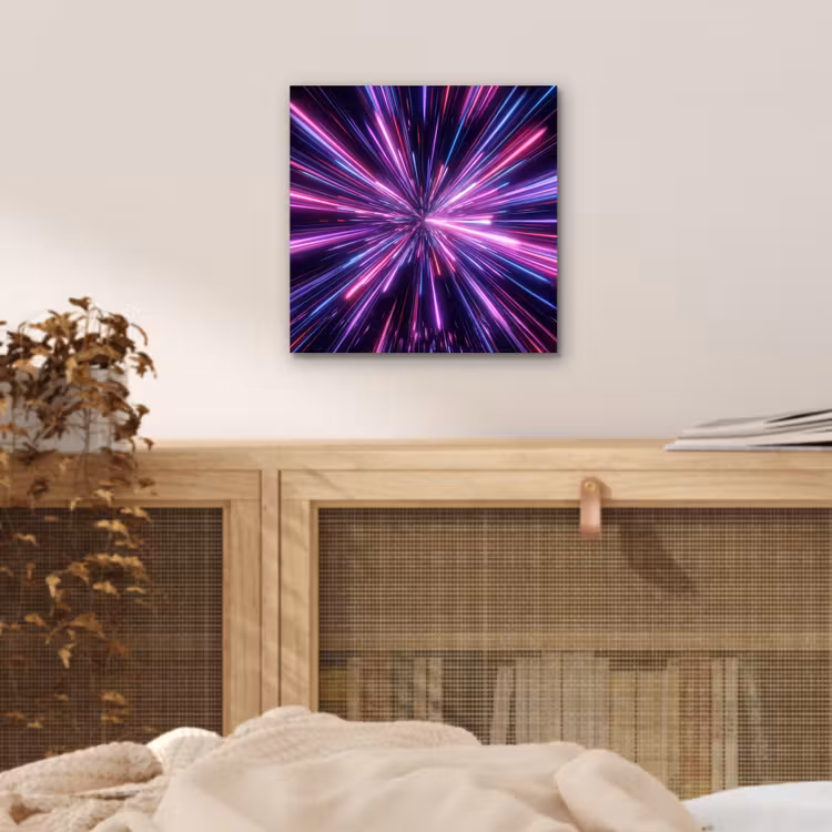 Lichtsnelheid - Ruimte - Roze - Paars aluminium wit klein -sfeer3
