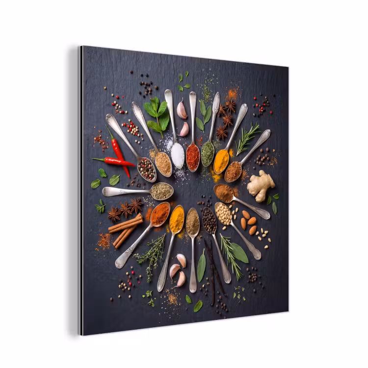 Kruiden - Lepels - Culinair - Kleurrijk - Sfeervol aluminium wit klein -3d