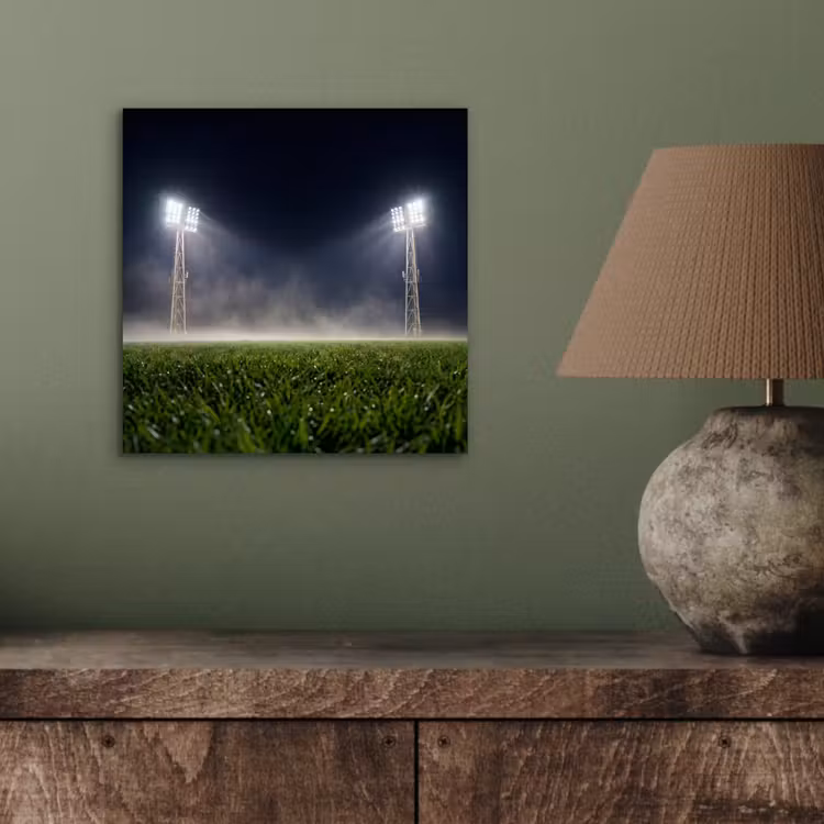 Stadion - Lichtmast - Sport - Nacht aluminium wit klein -sfeer2