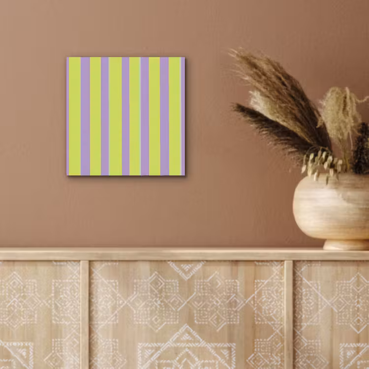 Strepen - Patroon - Groen aluminium wit klein 46 -sfeer4