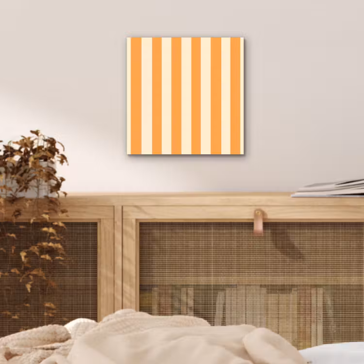 Strepen - Patroon - Oranje aluminium wit klein 46 -sfeer3