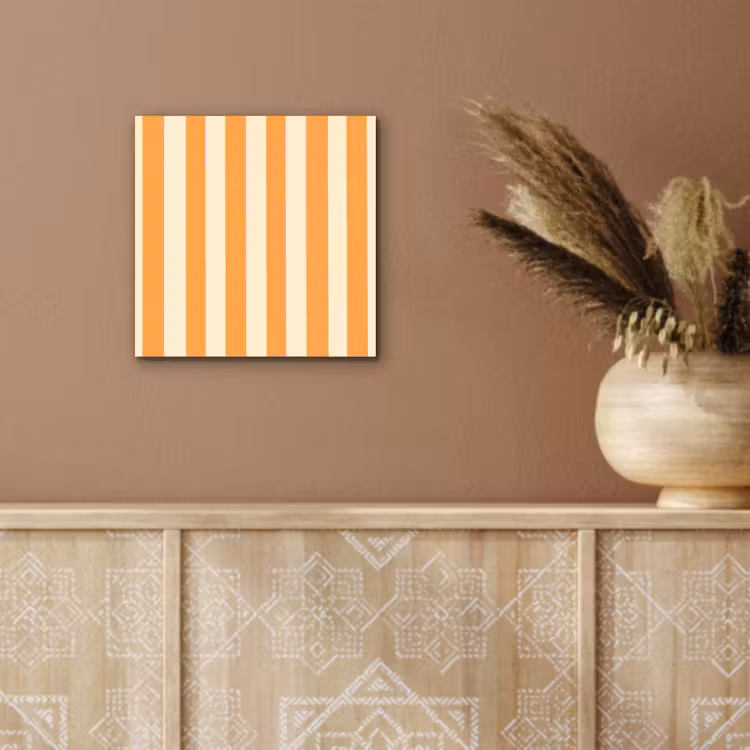 Strepen - Patroon - Oranje aluminium wit klein 46 -sfeer4