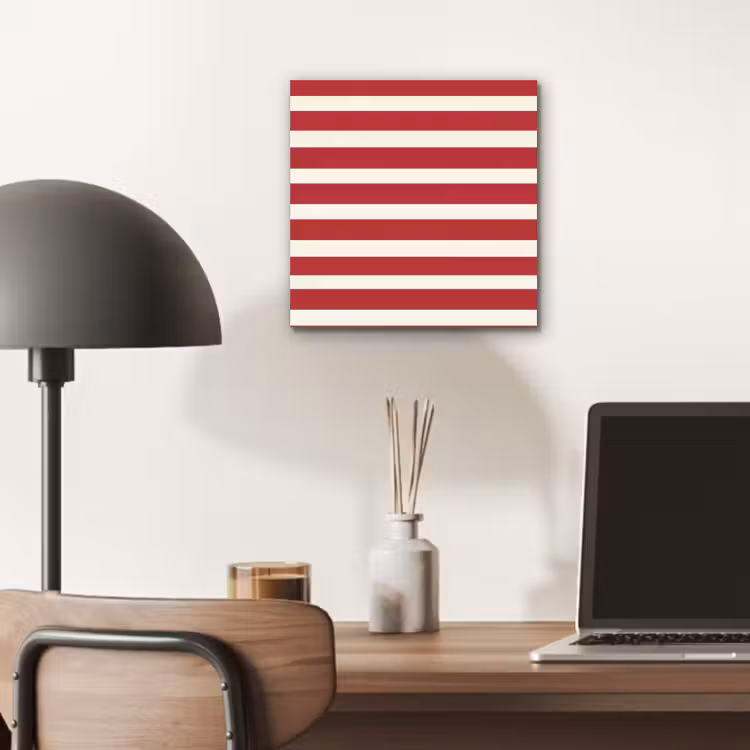 Strepen - Patroon - Rood aluminium wit klein 46 -sfeer5