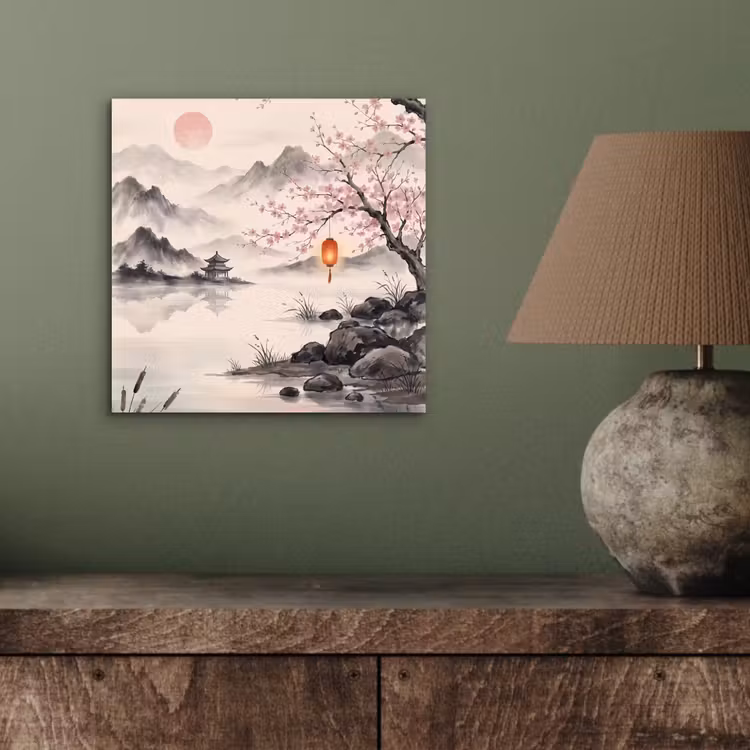 Zon - Japans - Traditioneel aluminium wit klein -sfeer2