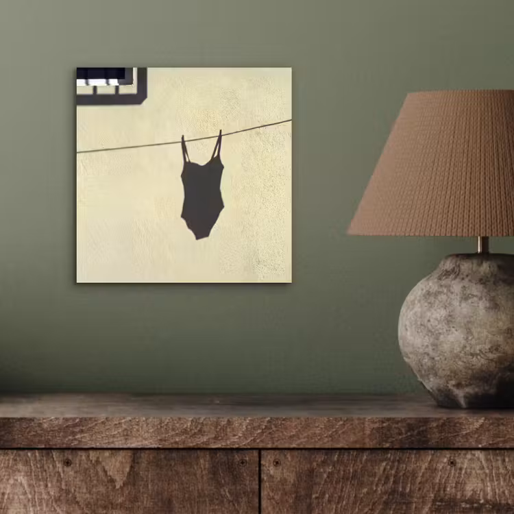 Badpak - Schaduw - Muur - Zomer - Minimalistisch aluminium wit klein -sfeer2