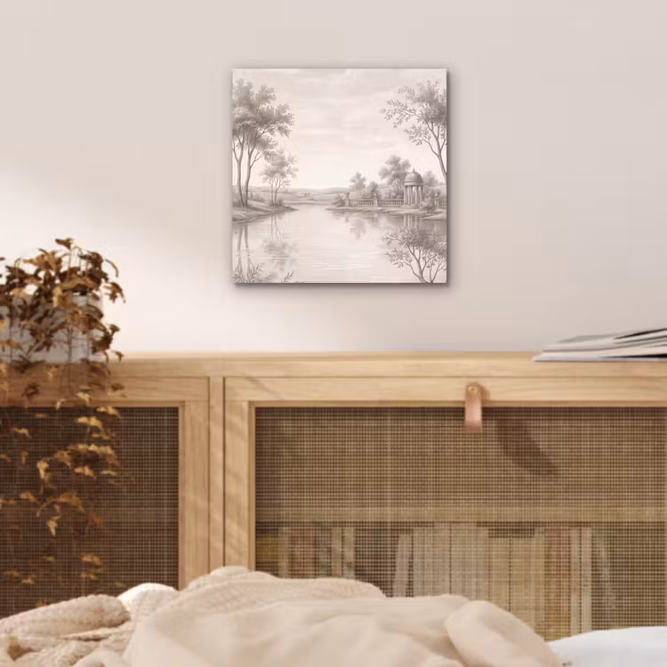 Terras - Water - Natuur - Landschap aluminium wit klein -sfeer3