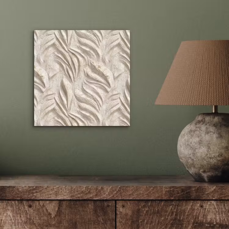 Textuur - Reliëf - Beige aluminium wit klein 46 -sfeer2
