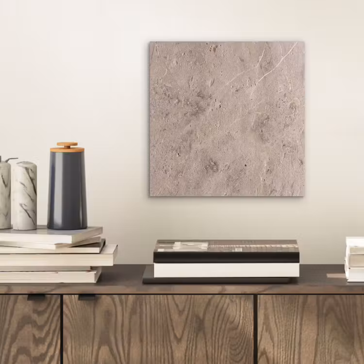 Textuur - Steen - Patroon - Rustiek - Beige aluminium wit klein -sfeer1