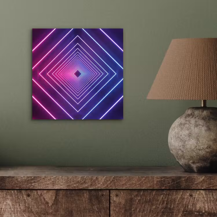 Driedimensionaal - Tunnel - Ruimte aluminium wit klein -sfeer2