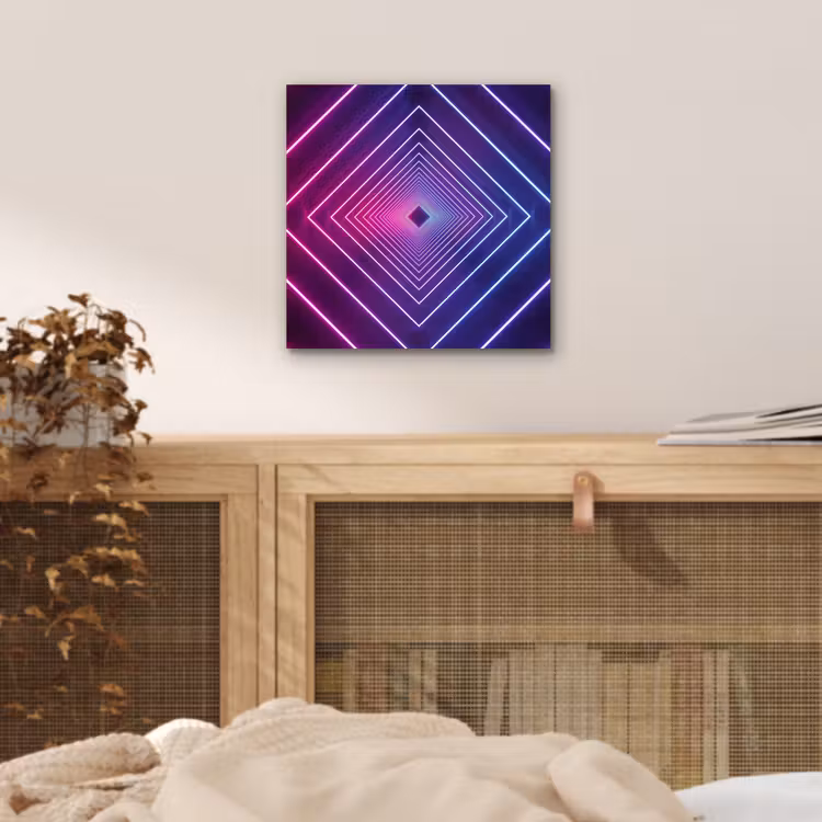 Driedimensionaal - Tunnel - Ruimte aluminium wit klein -sfeer3