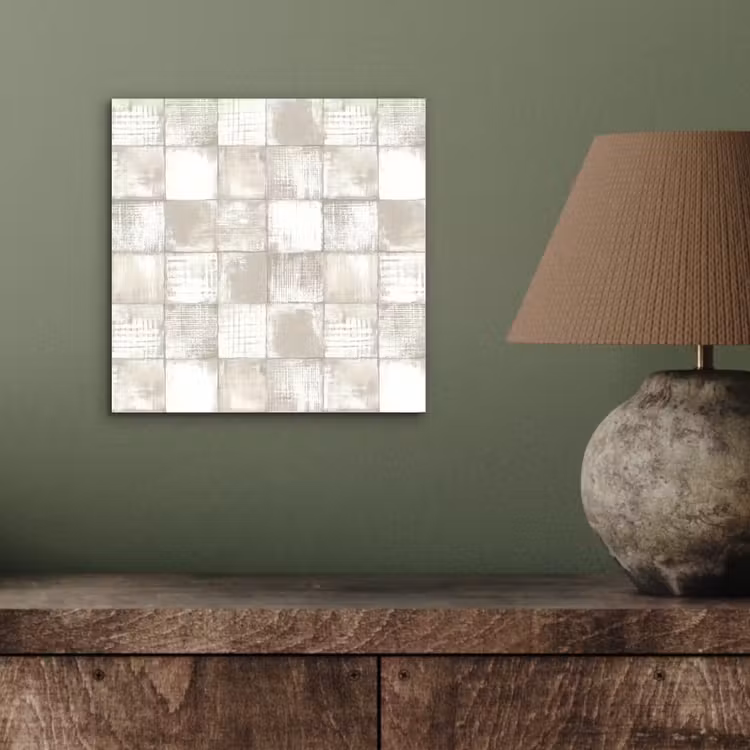 Tegel - Patroon - Verweerd aluminium wit klein 46 -sfeer2