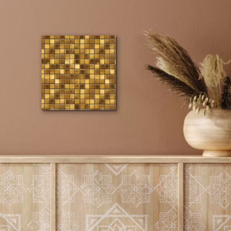 Tegels - Mozaïek - Luxe - Warm Goud aluminium wit klein 46 -sfeer4