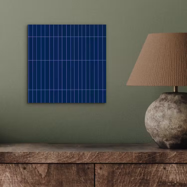 Tegels - Langwerpig - Blauw aluminium wit klein 46 -sfeer2