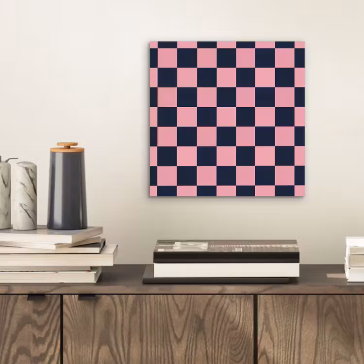 Traditioneel - Patroon - Blauw - Roze aluminium wit klein 46 -sfeer1