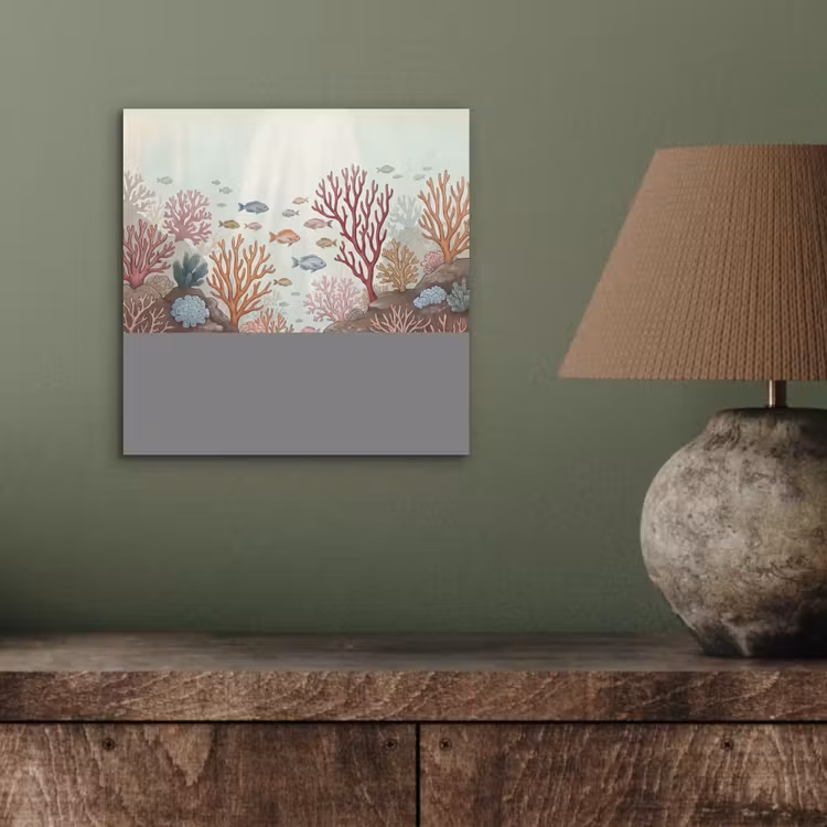Onderwater - Koraal - Vis - Natuur aluminium wit klein -sfeer2