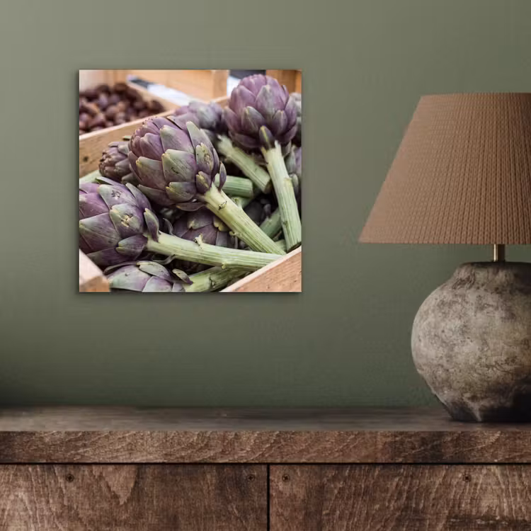 aluminium wall art - Vegetables - Market - Fresh - Groenten - Markt - Vers aluminium wit klein