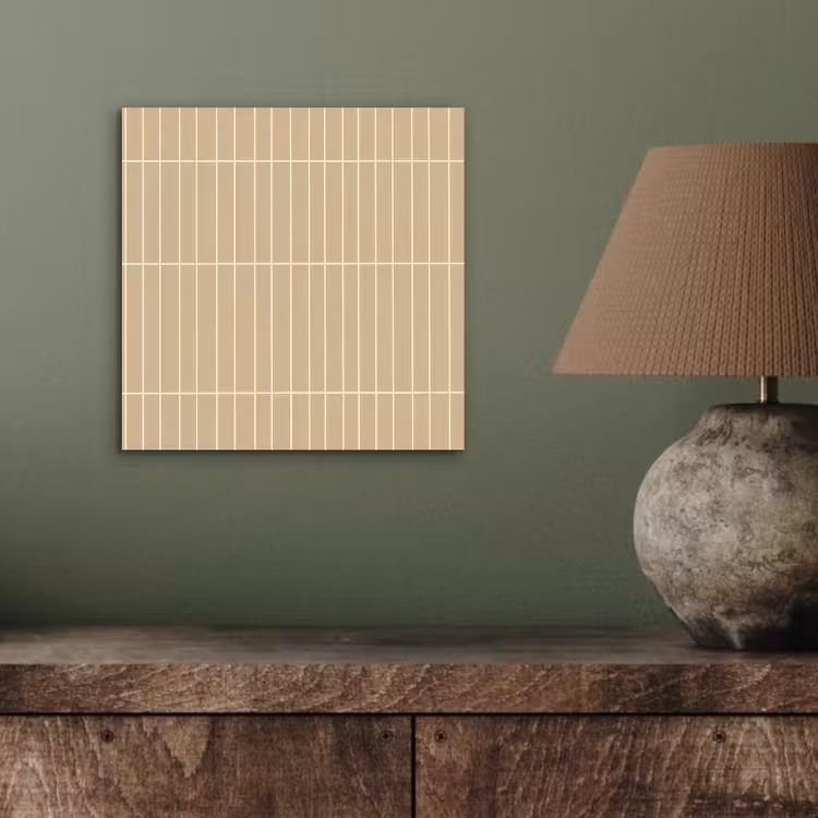 Verticaal - Wandtegel - Zand - Beige aluminium wit klein 46 -sfeer2