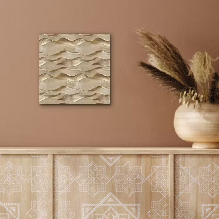 Golven - Patroon - Goud aluminium wit klein 46 -sfeer4